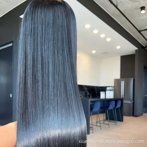 Wholesale Highlight Transparent Hd Colored Gs Perruque 100% Pre Plucked Straight Brazilian Lace Front Human Hair Wigs